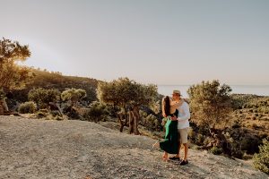 Sunset couple photoshoot Deia Mallorca