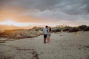 Sunset engagement photographer Mallorca