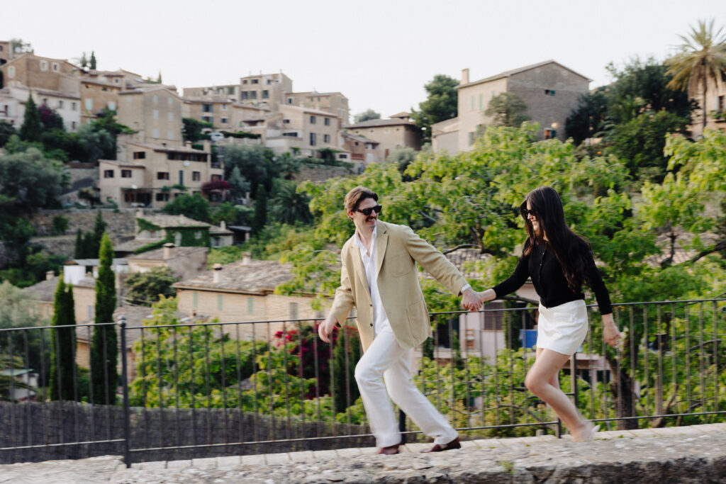 Sunset couple session in Deia